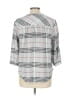 Torrid 100% Rayon Silver 3/4 Sleeve Button-Down Shirt Size Lg Plus (0) - photo 2