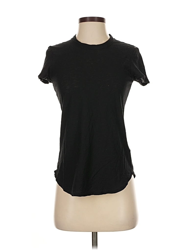 Pre-owned James Perse Short Sleeve T-shirt In Black