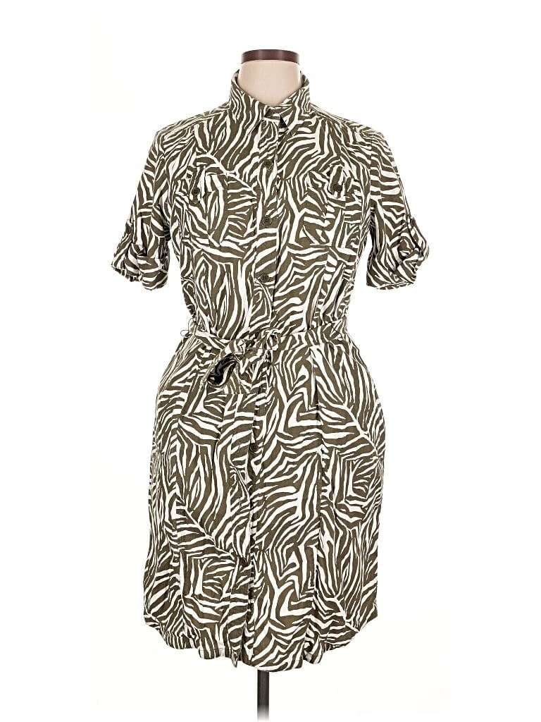 Pre-owned Jones New York Sport Casual Dress In Brown