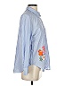 J by Joie 100% Polyester Floral Blue Long Sleeve Blouse Size XS - photo 4