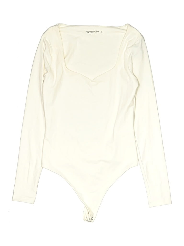 Pre-owned Abercrombie & Fitch Bodysuit In White