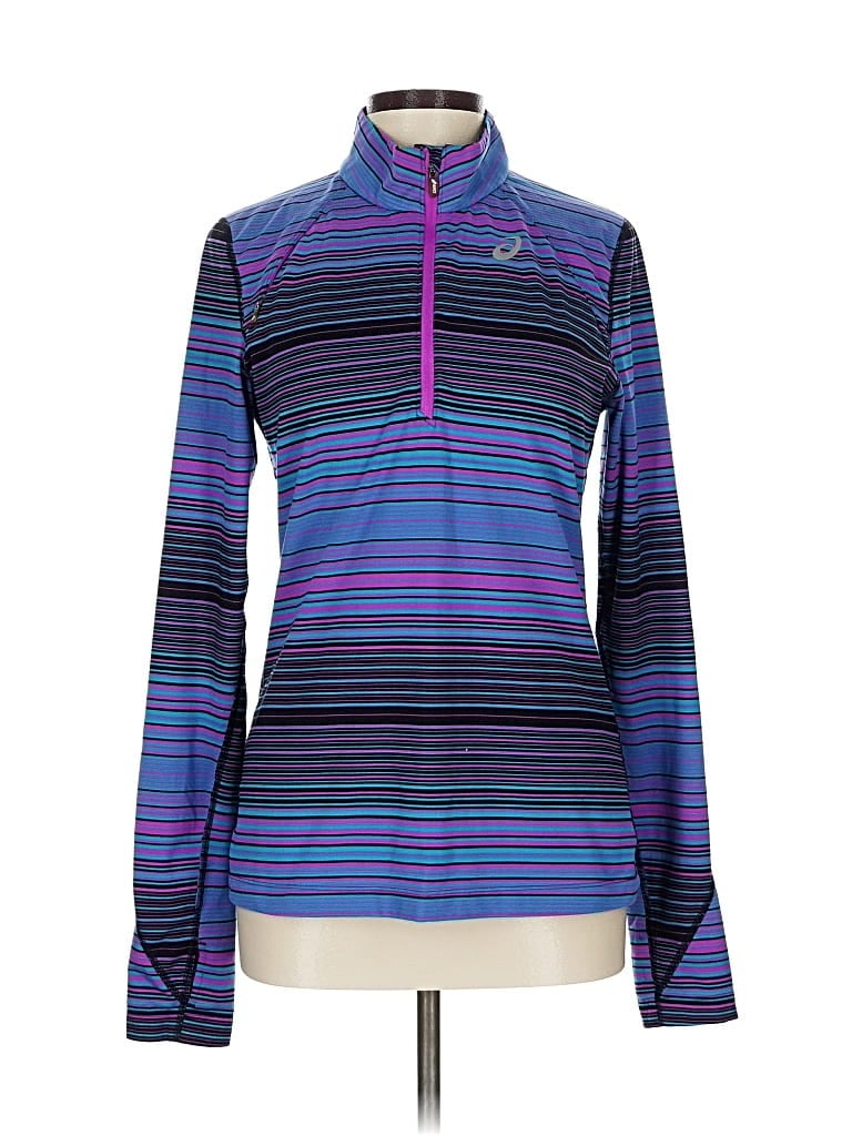 Pre-owned Asics Pullover Sweater In Purple