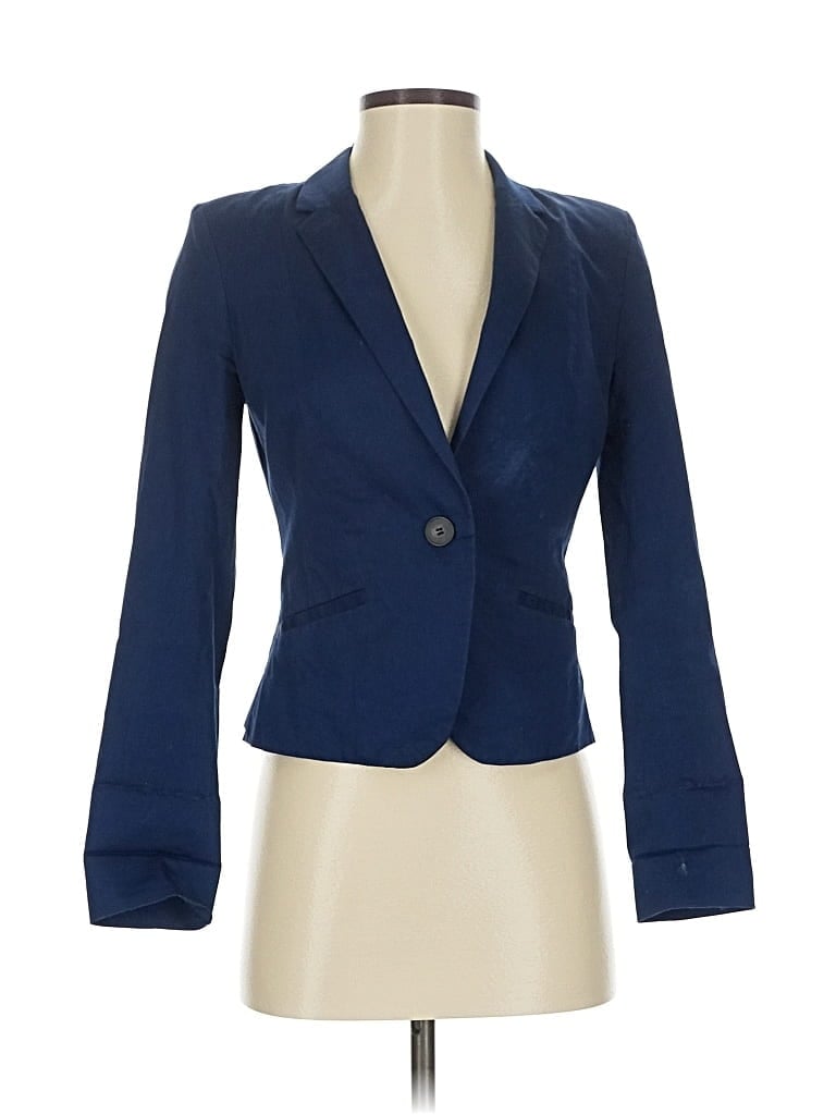 Pre-owned H&m Blazer Jacket In Blue