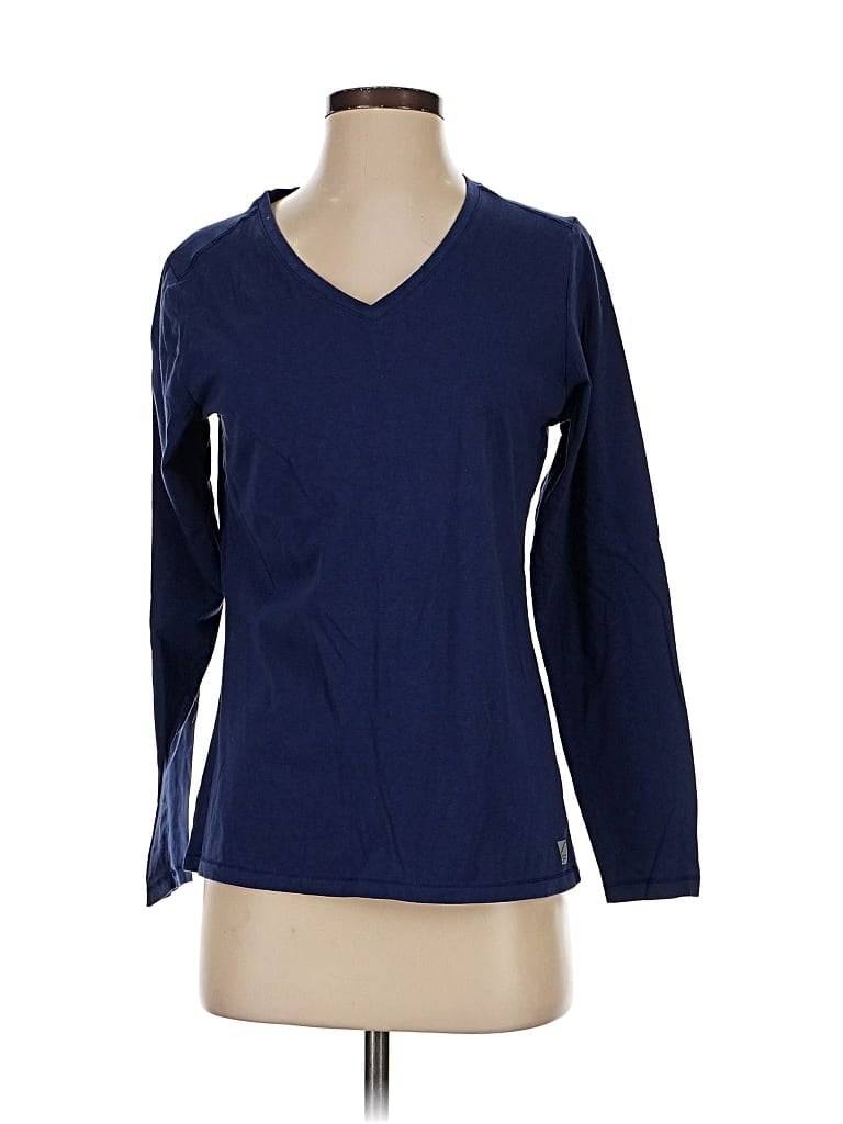 Pre-owned Assorted Brands 3/4 Sleeve T-shirt In Blue