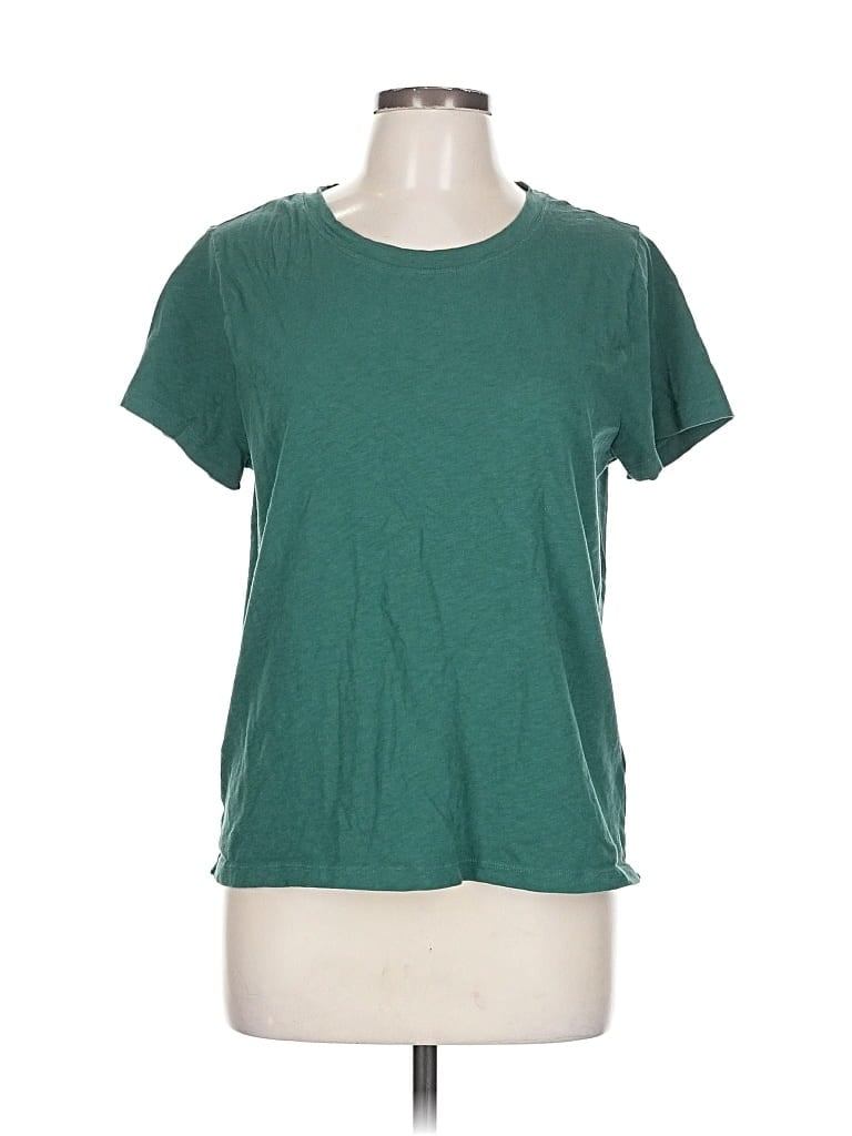 Pre-owned J.crew Factory Store Short Sleeve T-shirt In Green