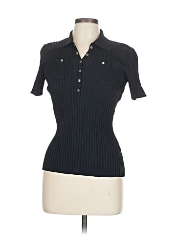 August Silk Short Sleeve Turtleneck (view 1)