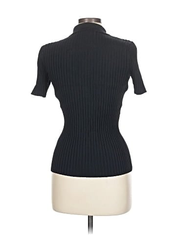 August Silk Short Sleeve Turtleneck (view 2)