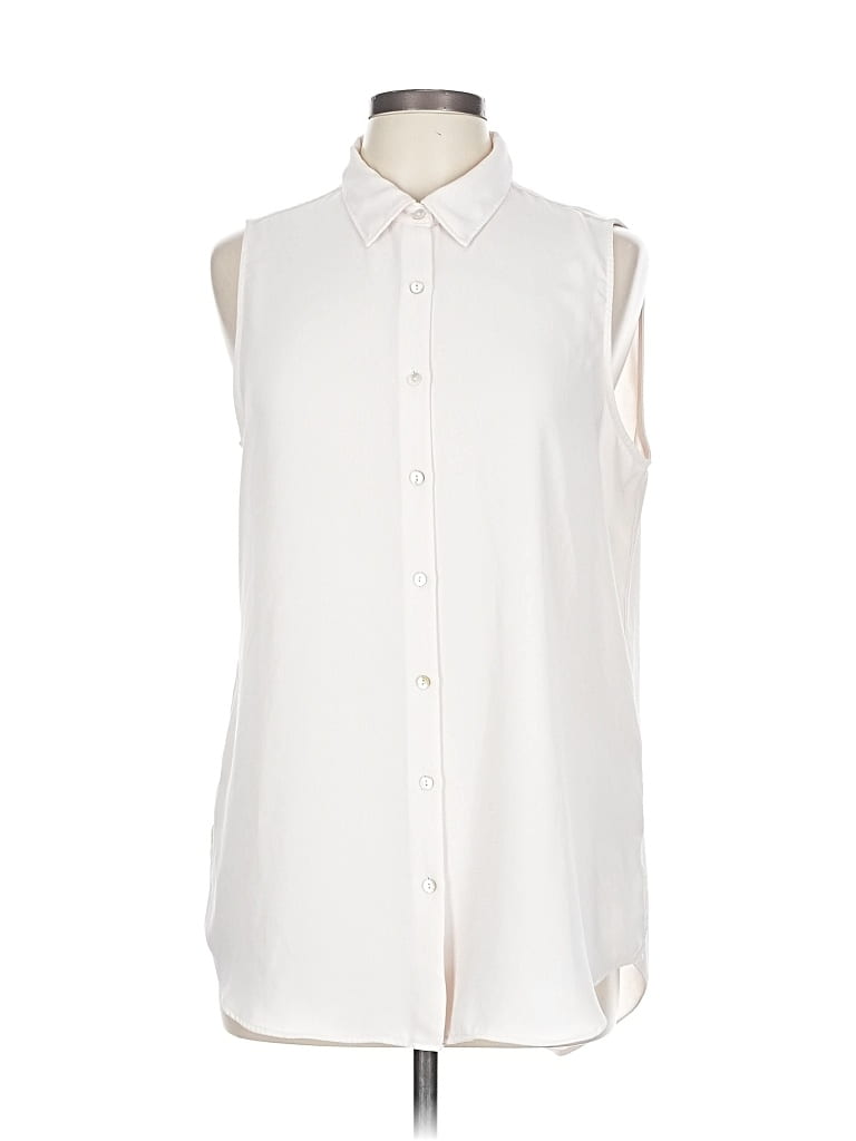 RACHEL ZOE TJX Pre-owned Sleeveless Blouse In White