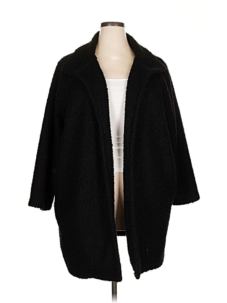 Pre-owned Ava & Viv Coat In Black