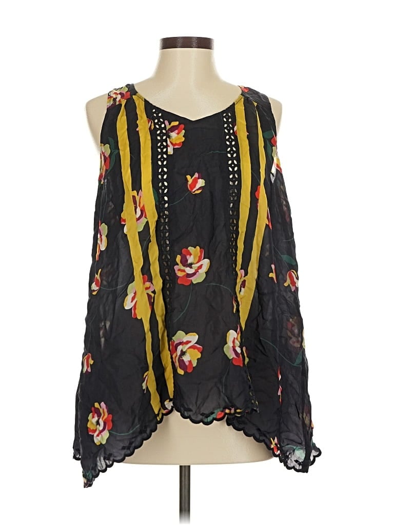 JOHNNY WAS Pre-owned Sleeveless Blouse In Black