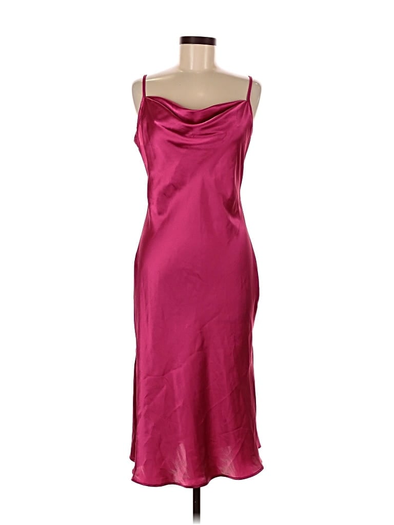 BEBE Pre-owned Cocktail Dress In Burgundy