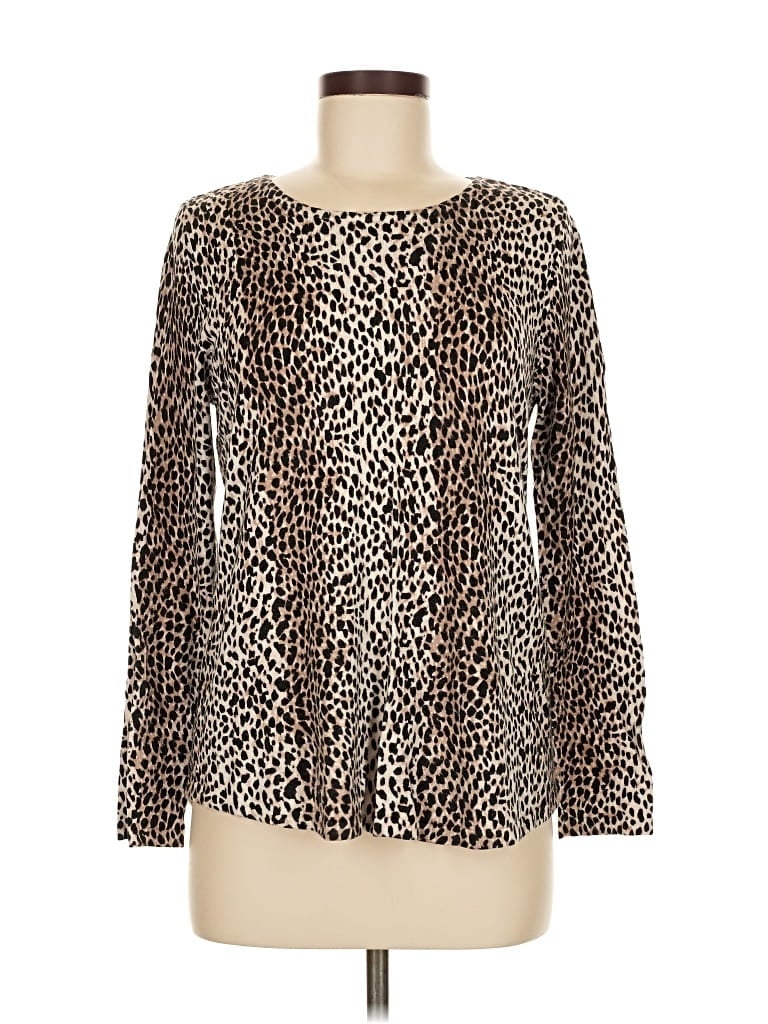 Pre-owned Chico's Cardigan Sweater In Brown