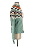 J.Crew Chevron-herringbone Teal Orange Pullover Sweater Size S - photo 4