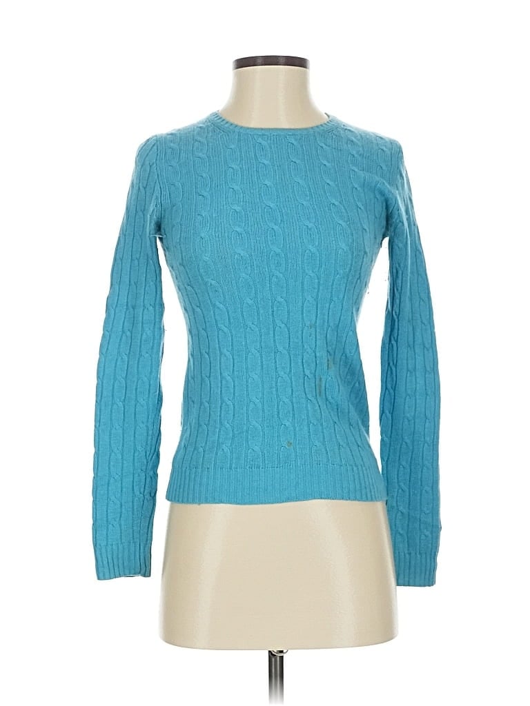 Pre-owned J.crew Factory Store Pullover Sweater In Blue