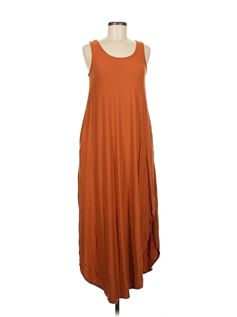 Pre-owned Final Touch Casual Dress In Brown
