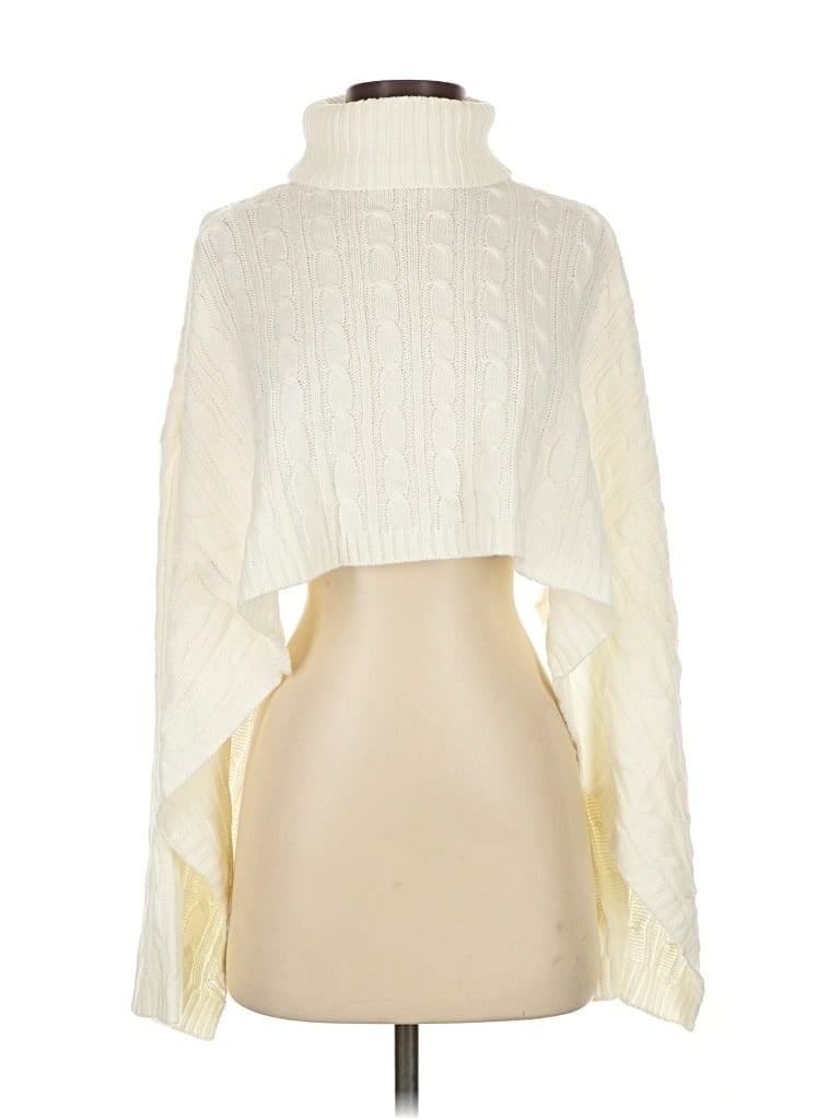 UNBRANDED Pre-owned Turtleneck Sweater In White