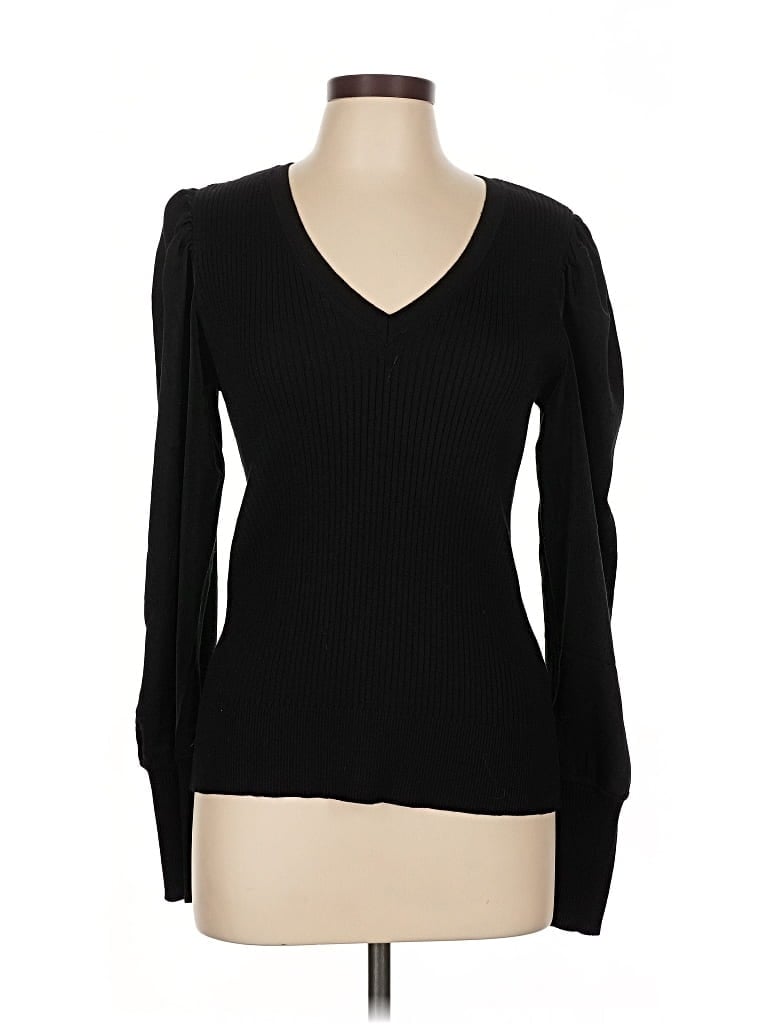 Pre-owned Dkny Pullover Sweater In Black