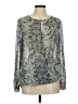 Rose + Olive 100% Polyester Silver Long Sleeve Blouse Size M - photo 1