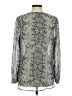 Rose + Olive 100% Polyester Silver Long Sleeve Blouse Size M - photo 2