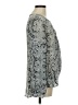 Rose + Olive 100% Polyester Silver Long Sleeve Blouse Size M - photo 4