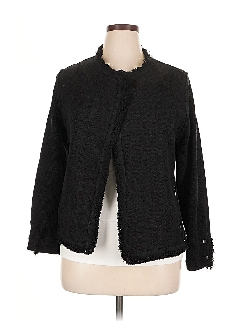 Pre-owned Nic + Zoe Blazer Jacket In Black