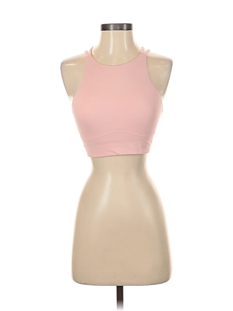 Pre-owned Lululemon Athletica Sports Bra In Pink