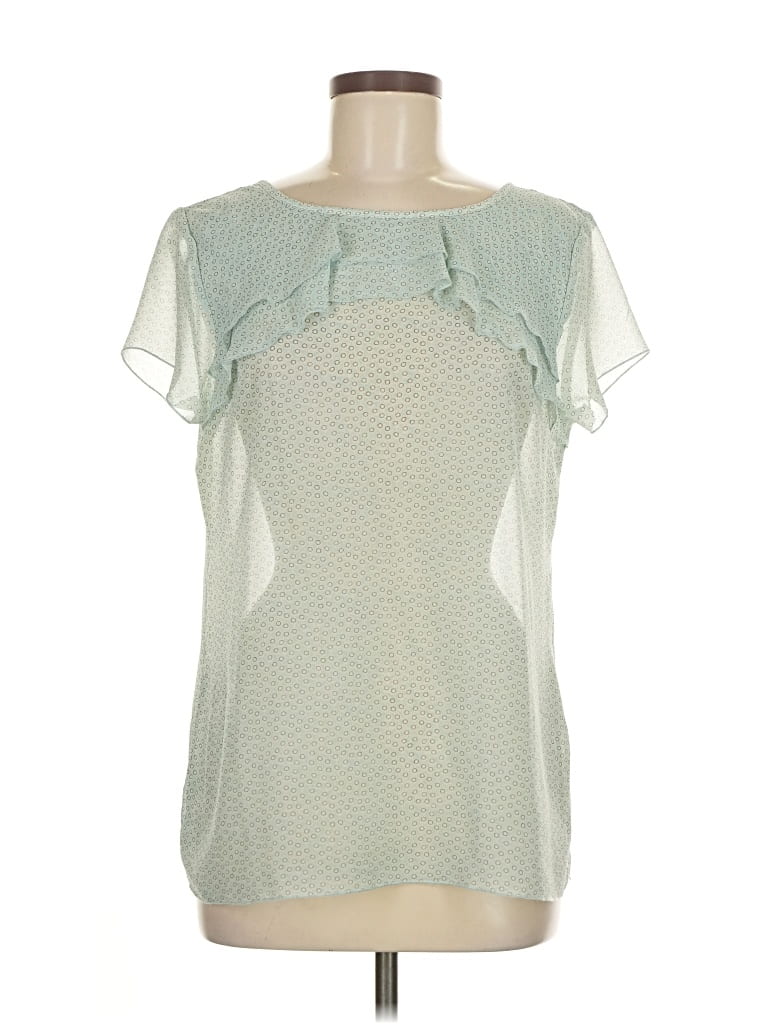 ANN TAYLOR LOFT Pre-owned Short Sleeve Blouse In Green