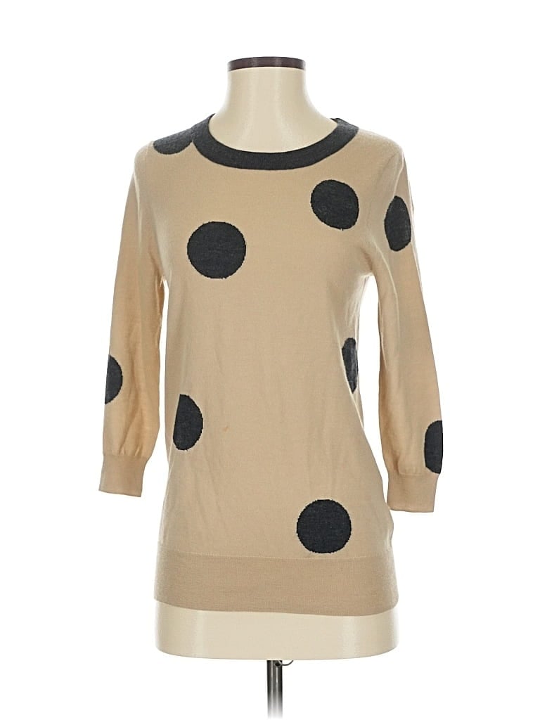 Pre-owned J.crew Factory Store Wool Pullover Sweater In Brown