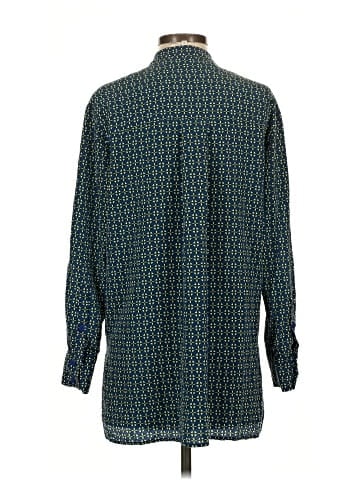 Diane von Furstenberg Long Sleeve Silk Top (view 2)