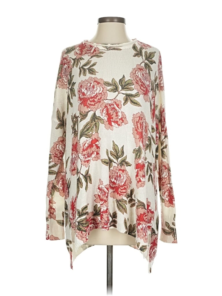 Pre-owned Show Me Your Mumu Pullover Sweater In White