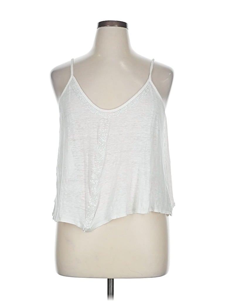 Pre-owned Express Tank Top White Halter Neckline Tops
