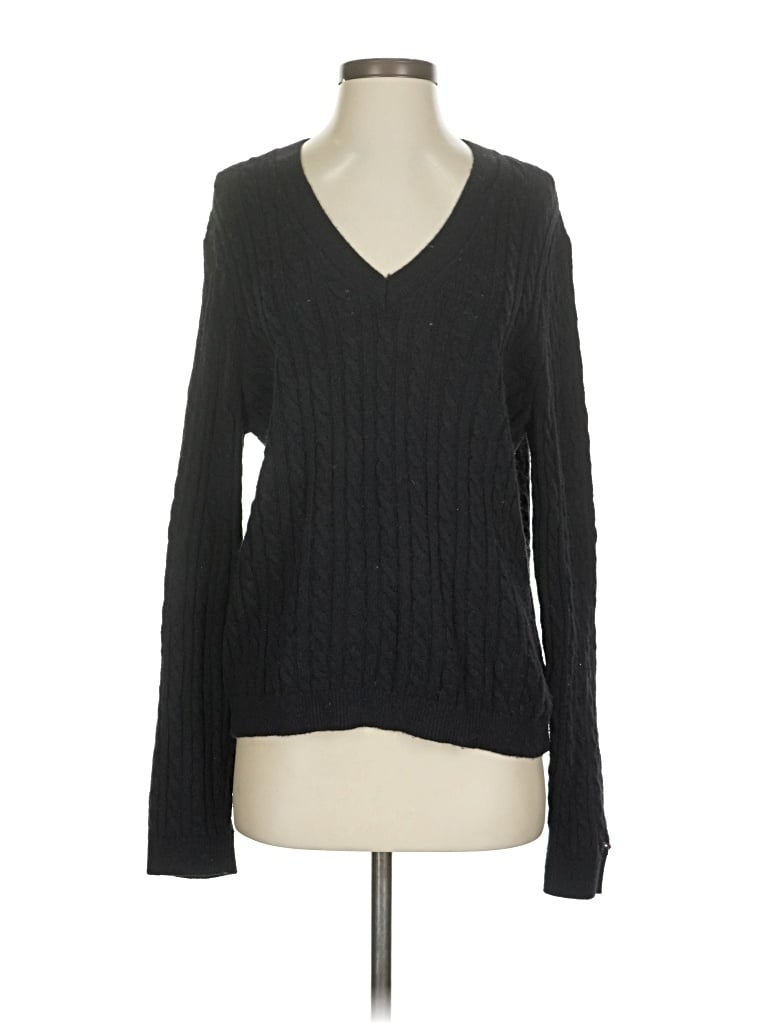 Pre-owned Tommy Hilfiger Pullover Sweater In Black