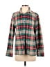 Riders by Lee 100% Polyester Plaid Green Long Sleeve Blouse Size S - photo 1