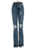 Good American 100% Cotton Stars Blue Jeans Size 00 - photo 1