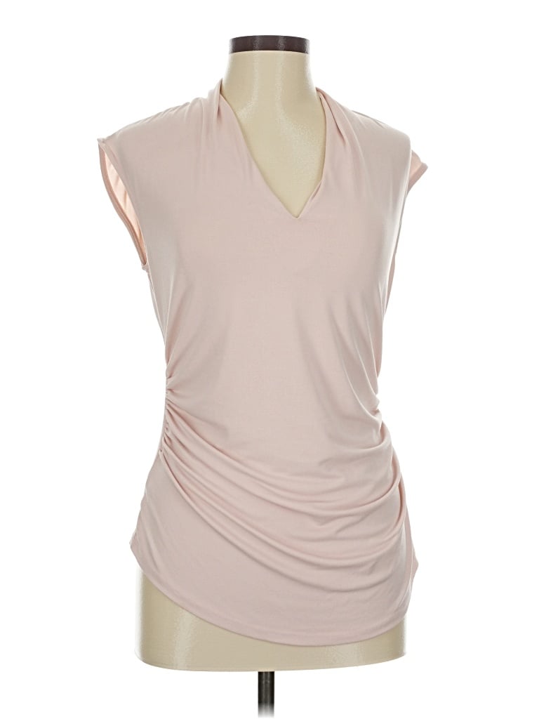 Pre-owned Ann Taylor Factory Sleeveless Blouse In Pink