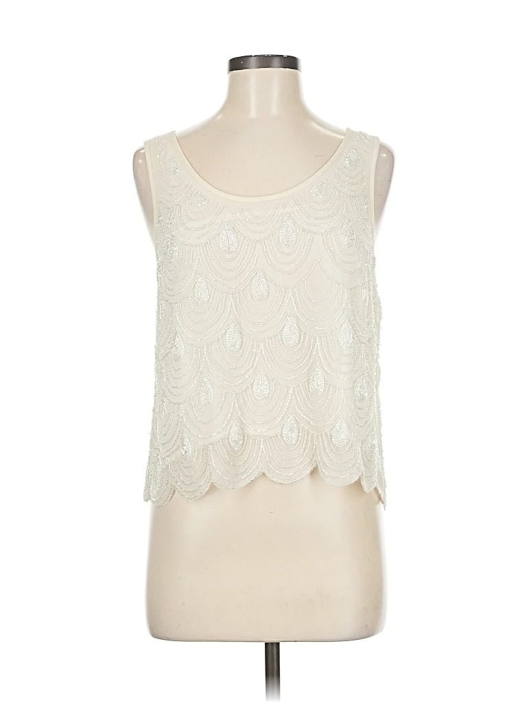 LUCY & LAUREL Pre-owned Sleeveless Blouse In White