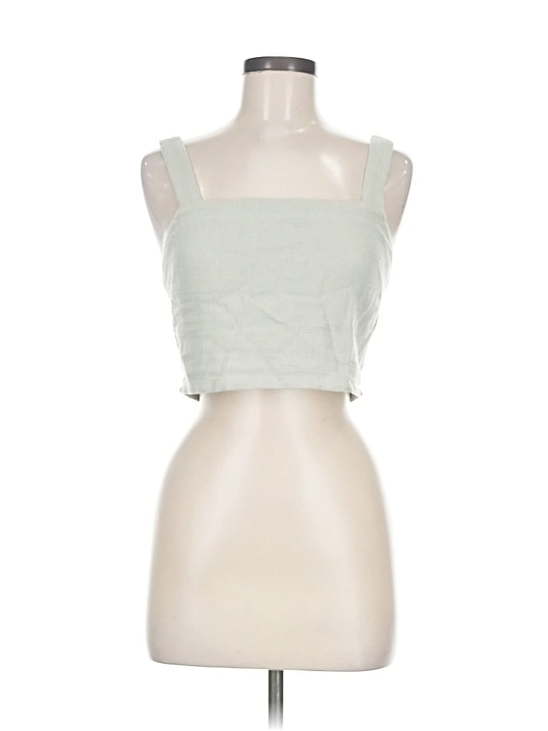 Pre-owned Madewell Tank Top Ivory Strapless Neckline Tops In White