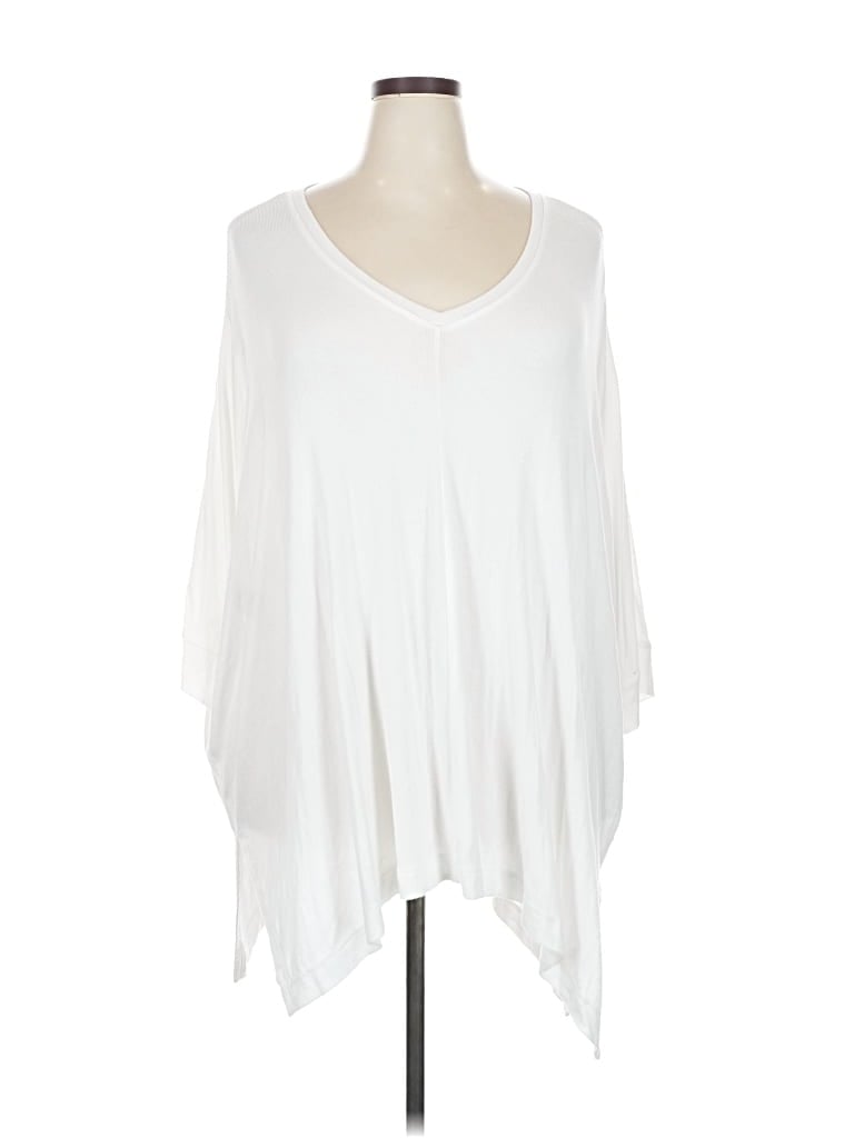 Pre-owned Laurie Felt 3/4 Sleeve T-shirt In White