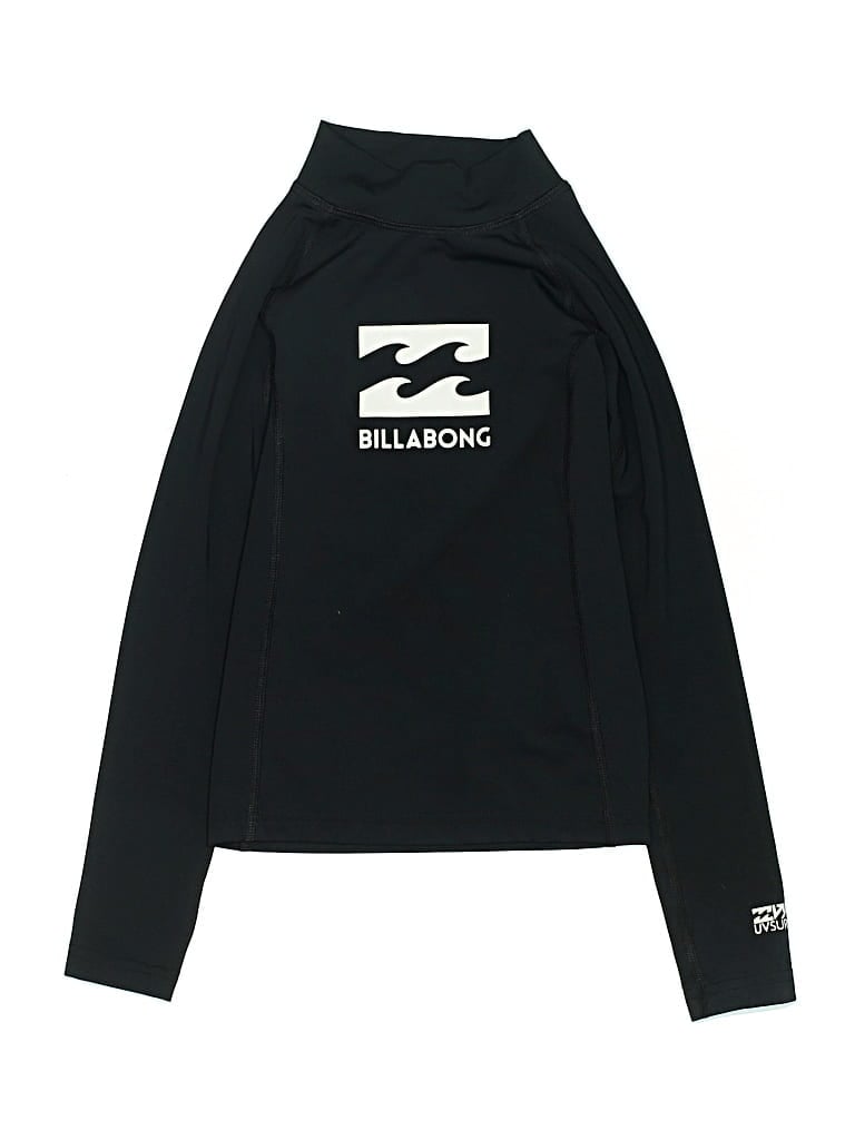 Pre-owned Billabong Kids' Long Sleeve Turtleneck In Black