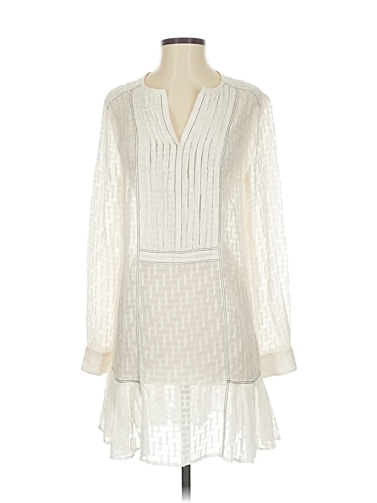 Pre-owned Bcbgmaxazria Casual Dress In White