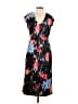 J.Crew 100% Polyester Print Black Casual Dress Size 00 - photo 1