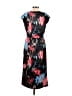J.Crew 100% Polyester Print Black Casual Dress Size 00 - photo 2