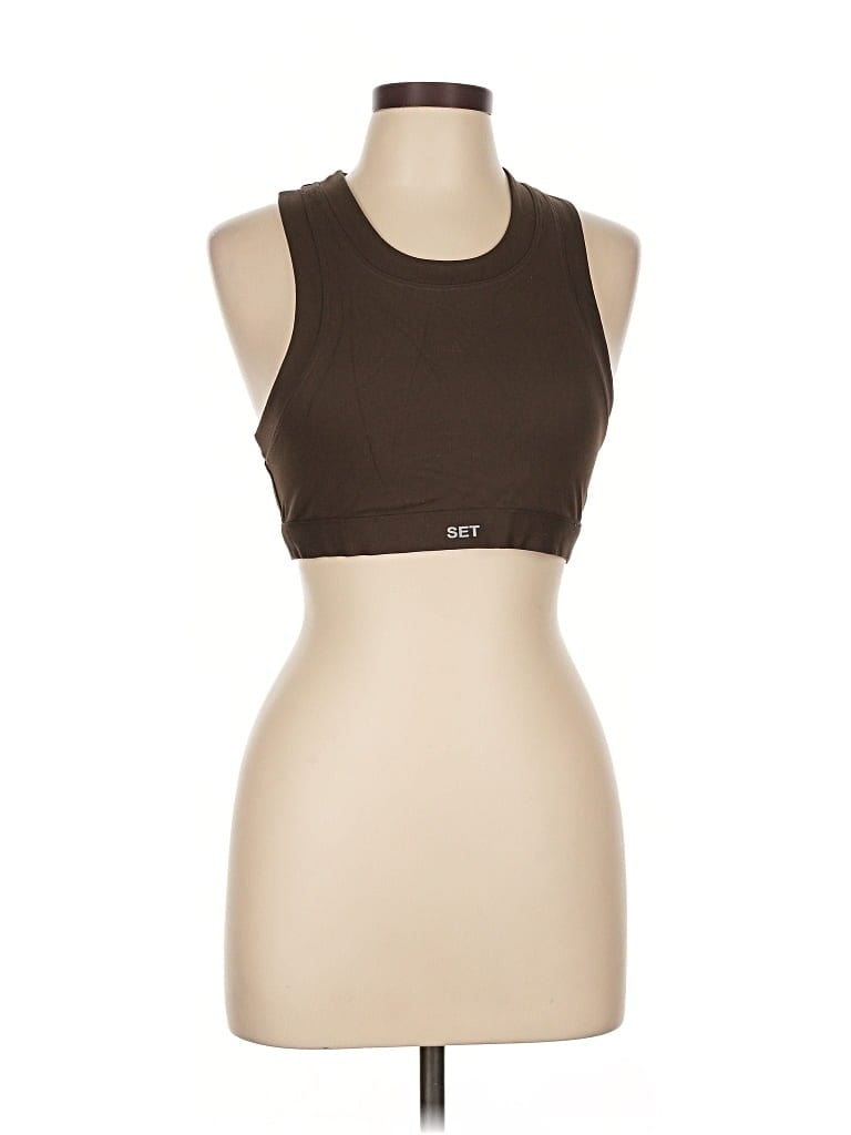 SET ACTIVE Pre-owned Sports Bra In Brown