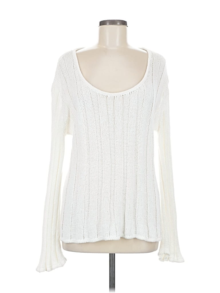 Pre-owned Modern Citizen Pullover Sweater In White