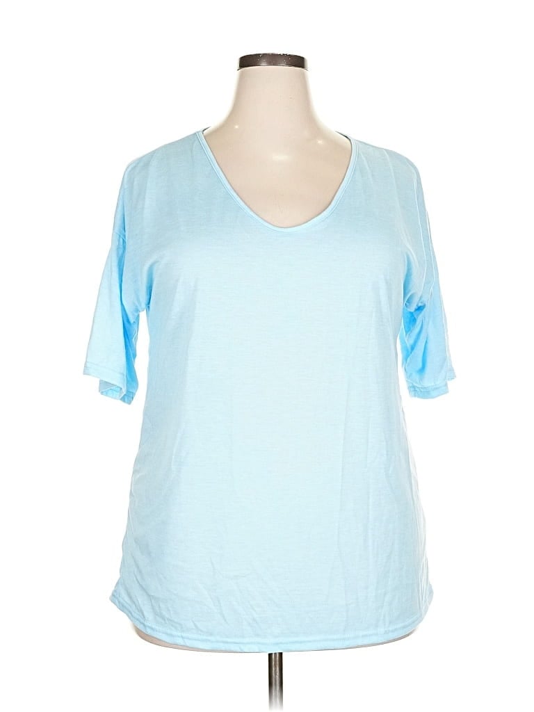 Pre-owned Unbranded Short Sleeve T-shirt In Blue