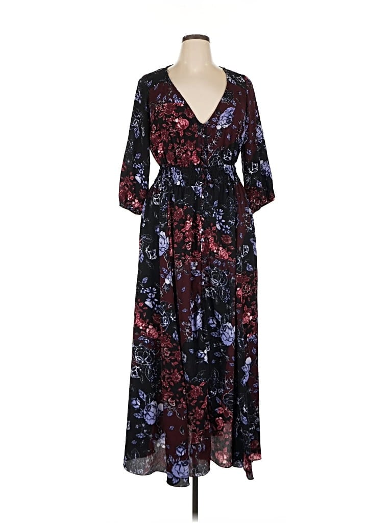 Pre-owned City Chic Casual Dress In Black