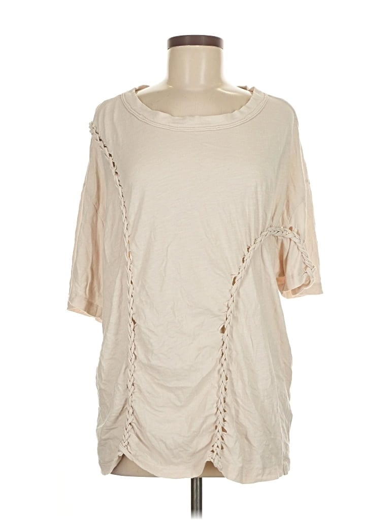 Pre-owned We The Free 3/4 Sleeve T-shirt In White