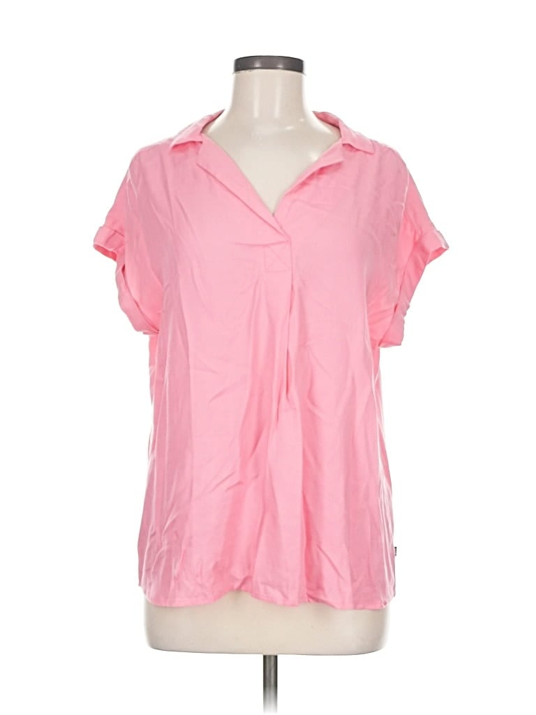 Pre-owned Gap Short Sleeve Polo Shirt In Pink