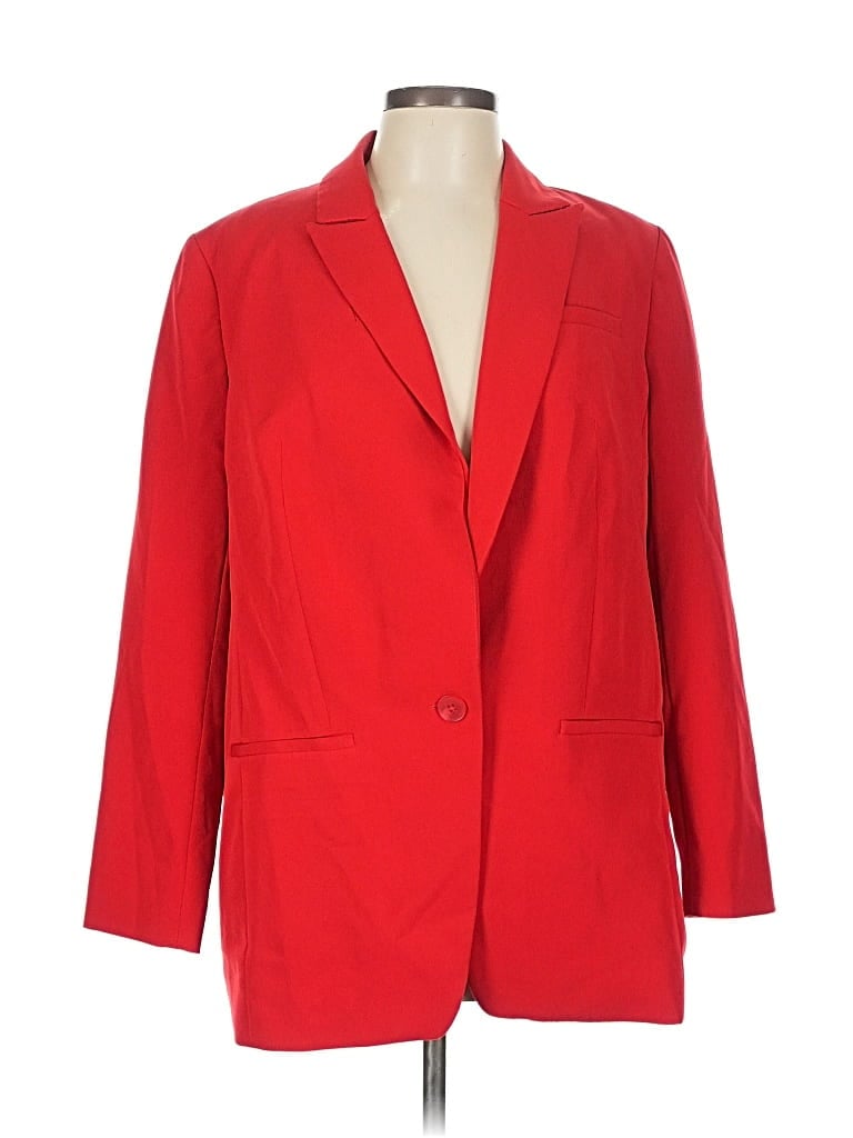 Pre-owned Express Blazer Jacket In Red