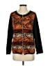 Assorted Brands Paisley Orange Black Cardigan Size 0 (tall) - photo 1